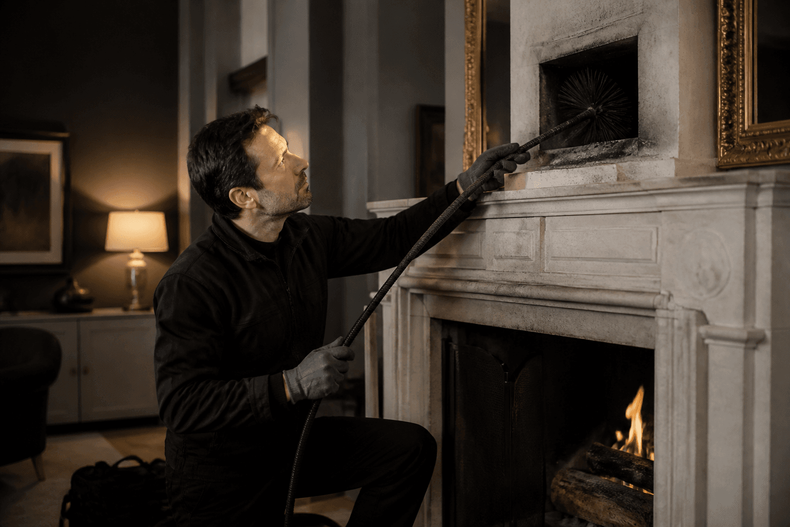 Chimney sweeping